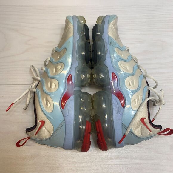 Size 9 - Nike Air VaporMax Plus Chicago White Red Blue CW6974-100 - Picture 2 of 9